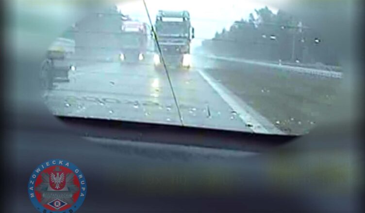 Ponownie złamał zakaz wyprzedzania ciężarówką na "ekspresówce"