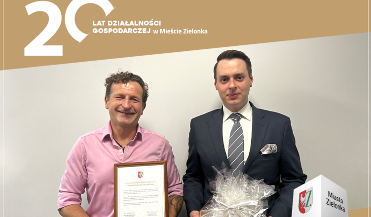 Zielonka - 20 lat firmy pana Arkadiusza Żukowskiego