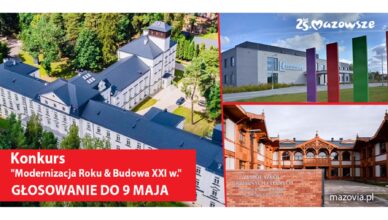 Trzy inwestycje sejmiku Mazowsza w ogólnopolskim konkursie