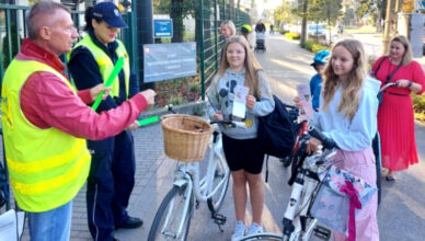 Marki - majowy przegląd rowerów uczniów mareckich szkół
