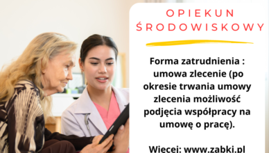 Ząbki - Opiekun środowiskowy poszukiwany