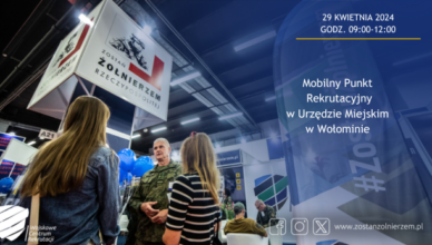 Zostań żołnierzem Rzeczypospolitej – mobilny punkt rekrutacyjny w Urzędzie Miejskim Wołominie