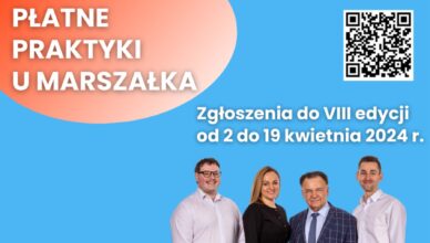 Praktyki u Marszałka – ostatnie dni na zgłoszenia
