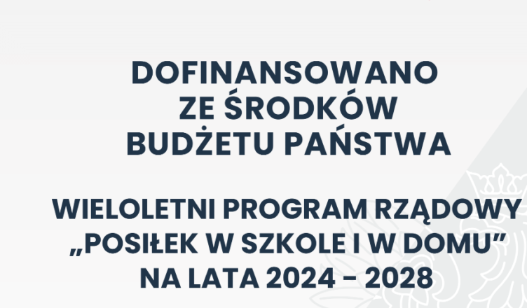 Kobyłka - Rządowy program „Posiłek w szkole i w domu” na lata 2024-2028