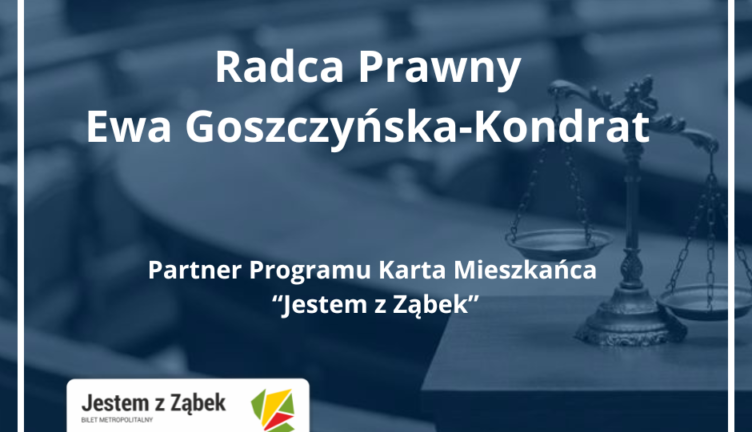 Radca Prawny Ewa Goszczyńska-Kondrat partnerem Programu Karta Mieszkańca „Jestem z Ząbek”