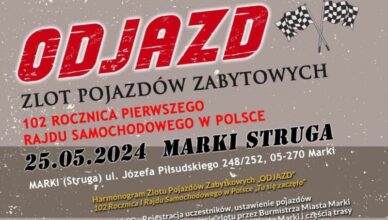 Marki - 102. rocznica pierwszego rajdu aut w Polsce