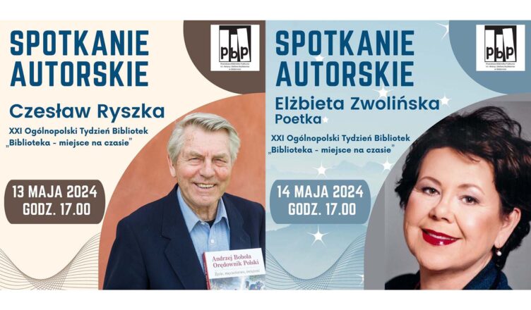 XXI Tydzień Bibliotek! Zapraszamy na spotkania autorskie w Powiatowej Bibliotece Publicznej w Wołominie