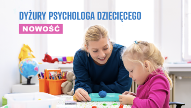 Zielonka - dyżury psychologa dziecięcego w punkcie konsultacyjnym