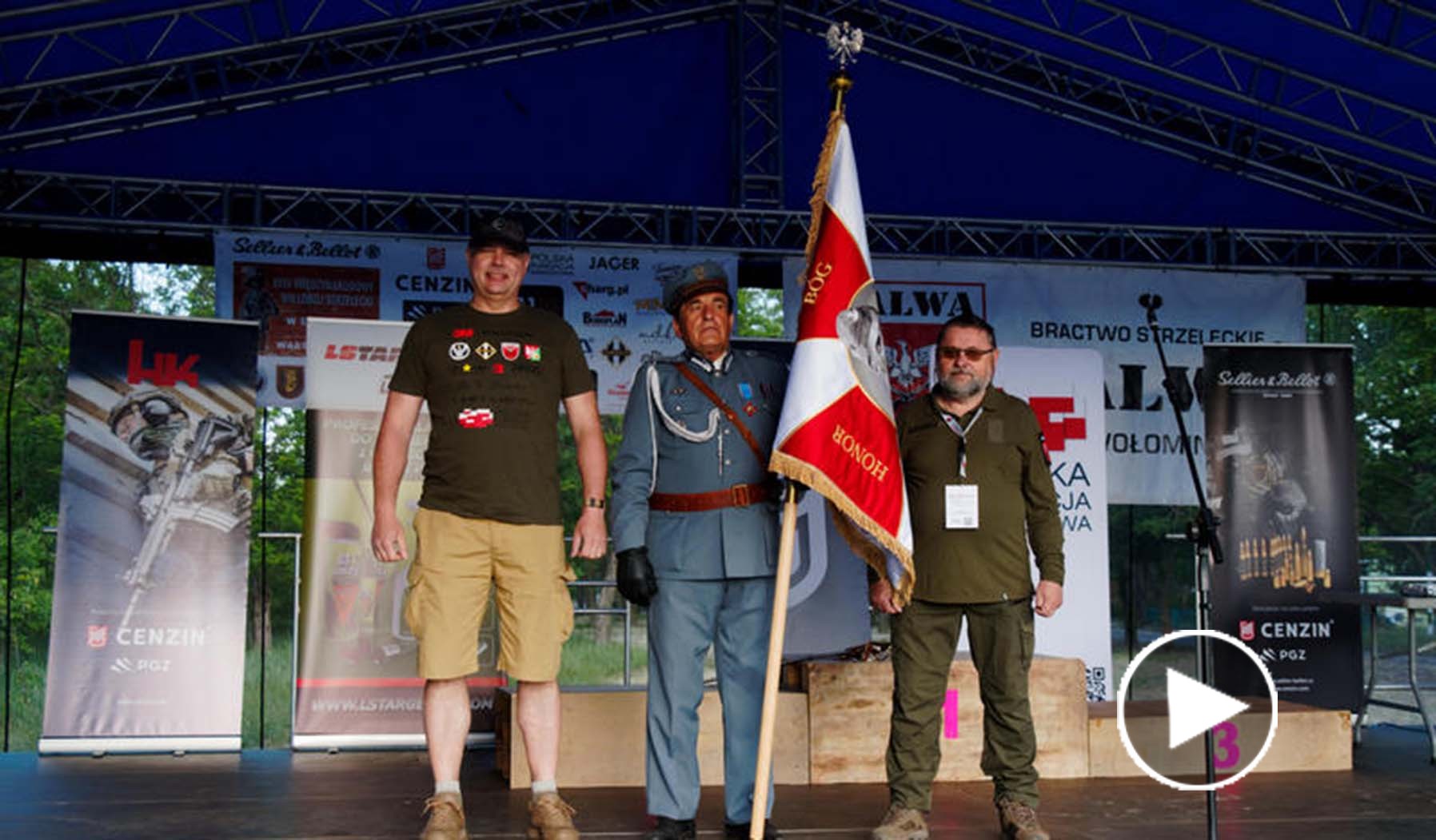 Ceremonia otwarcia Międzynarodowego Wieloboju Strzeleckiego o Puchar Ministra Obrony Narodowej i Prezesa SBS Salwa