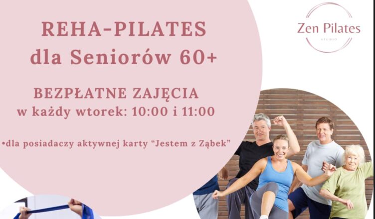 Ząbki - bezpłatne zajęcia REHA - PILATES dla seniorów w lipcu