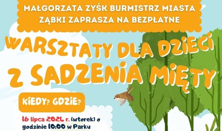 Ząbki - bezpłatne warsztaty z sadzenia mięty dla dzieci