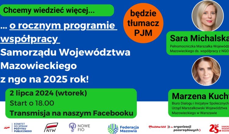 Samorządu Województwa Mazowieckiego z organizacjami pozarządowymi