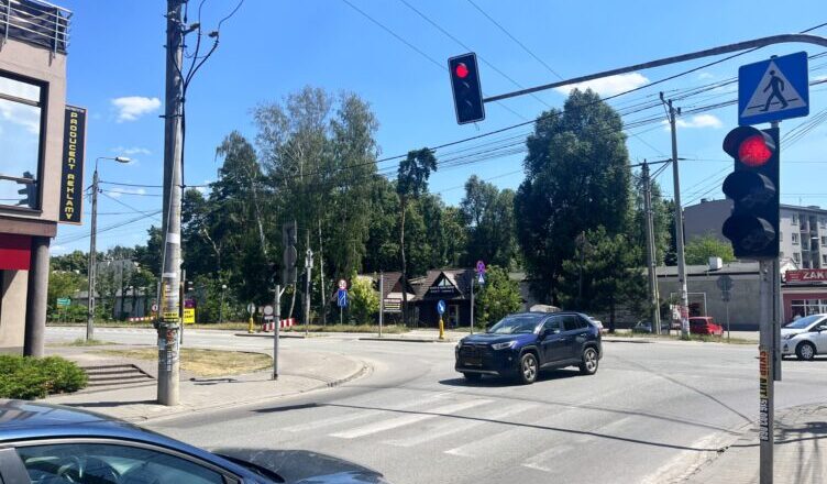 Zielonka - zmiany w sygnalizacji świetlnej w ul. Kolejowej