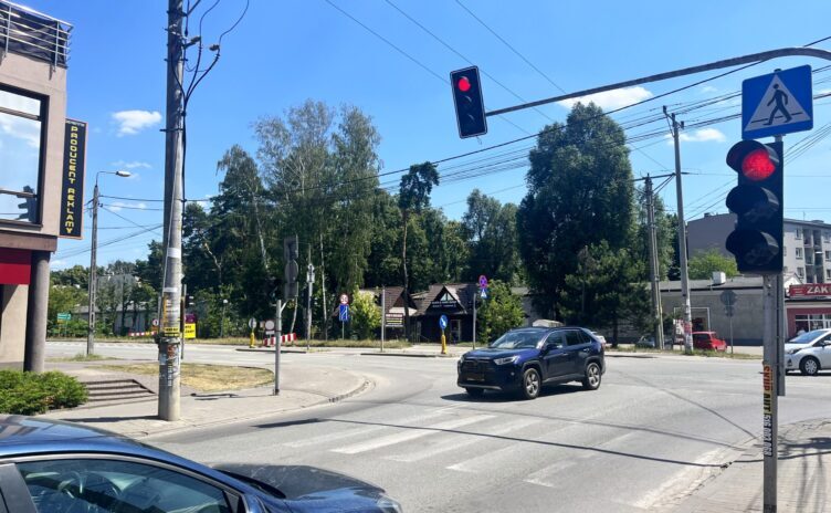 Zielonka - zmiany w sygnalizacji świetlnej w ul. Kolejowej