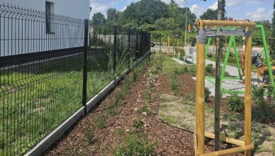 Ząbki - Skwer przy ul. Skowronka odebrany i gotowy do użytkowania