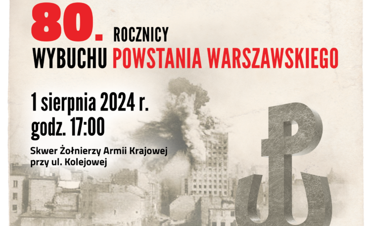 Zielonka - 80. Rocznica wybuchu Powstania Warszawskiego: cześć i chwała bohaterom