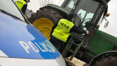 Ukradł ciągnik rolniczy, żeby pojechać nim na zakupy