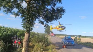 Agresywny motocyklista najpierw nietrzeźwy spowodował zdarzenie, a później naruszył nietykalność medyków