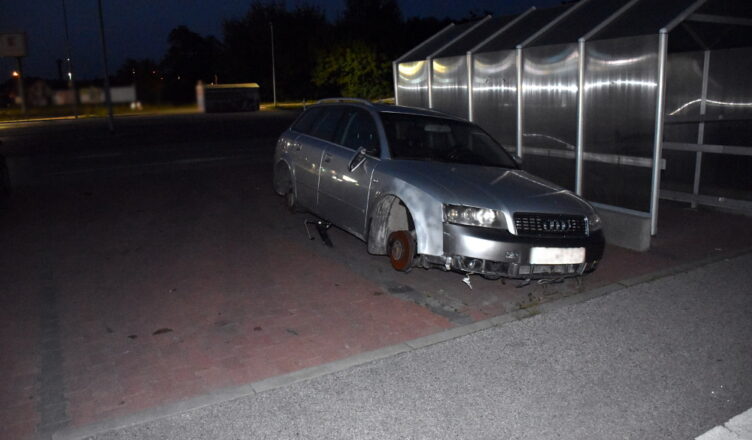 Podejrzany o kradzież kół zatrzymany kilka godzin po zdarzeniu