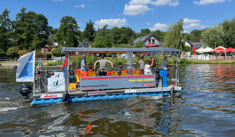 Rowerowa przeprawa u ujścia Bugu do Narwi