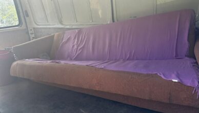 Pasażerów przewoziła na wersalce