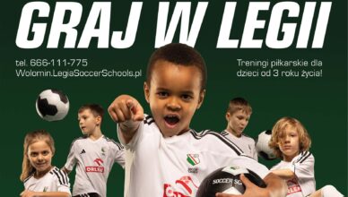 Piłkarskie Przedszkola Legii Warszawa w Wołominie  zapraszają na zajęcia dzieci w wieku 3-7 lat