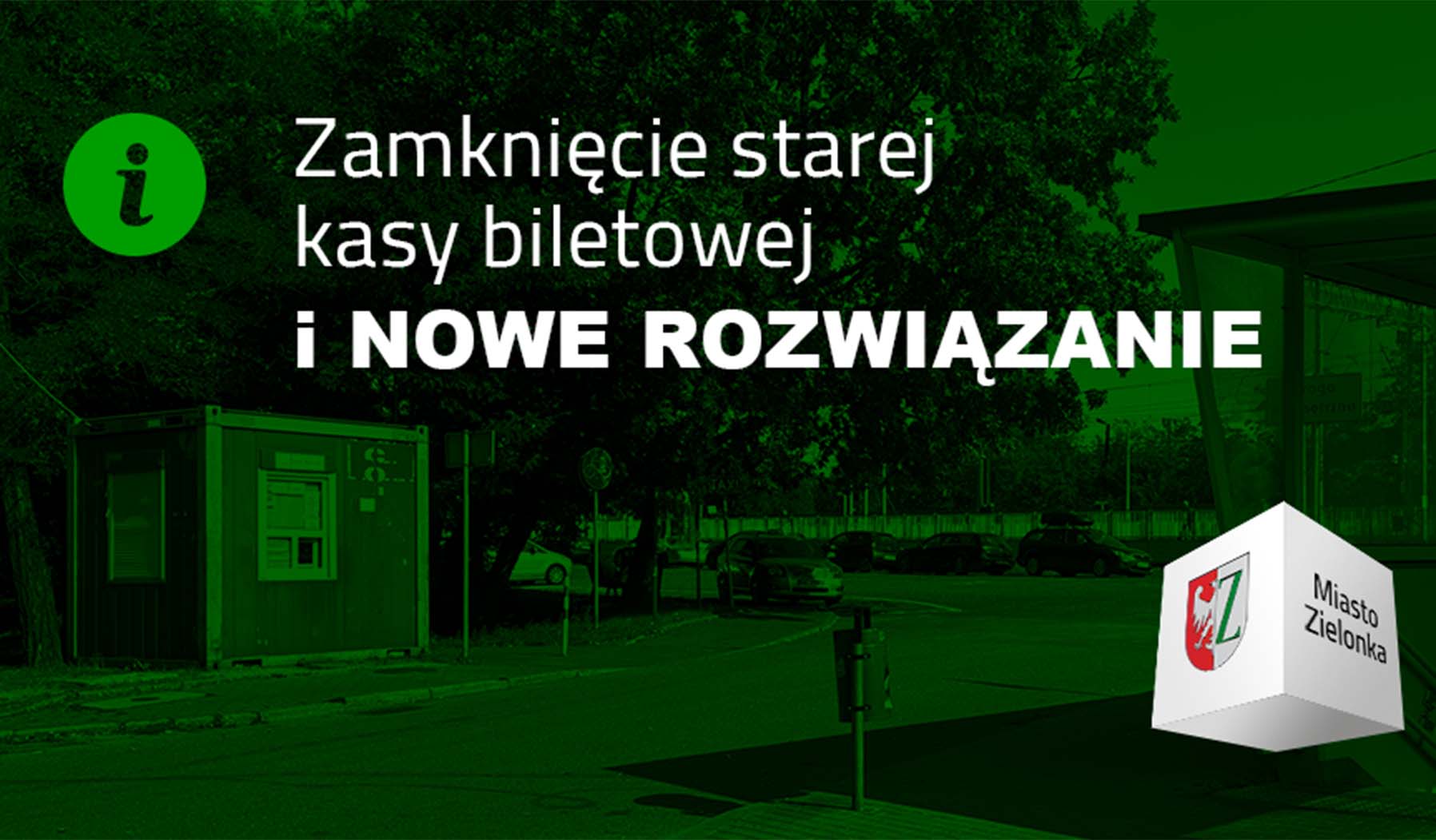 Zielonka - Likwidacja Kasy Biletowej Kolei Mazowieckich i nowe rozwiązania