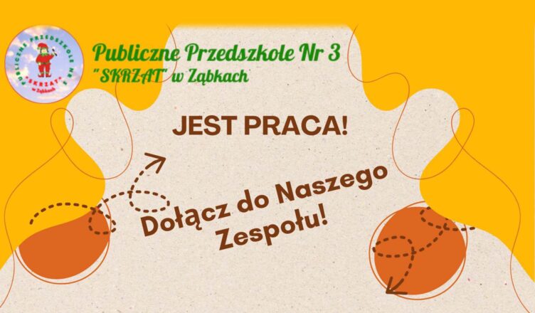 Ząbki - praca w PP3 dla nauczyciela do prowadzenia zajęć integracji sensorycznej