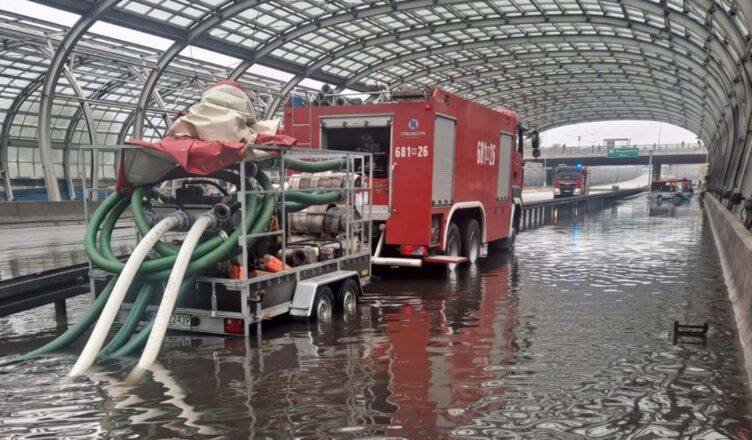 Gwałtowne opady deszczu przeszły przez powiat wołomiński