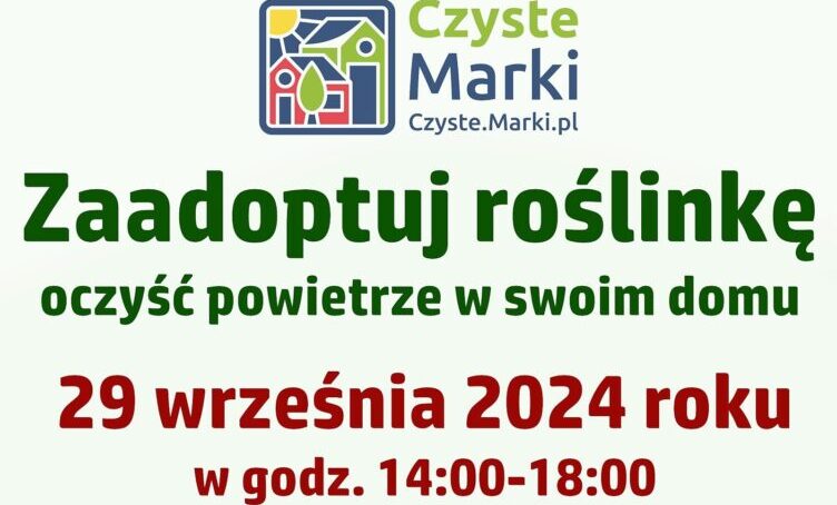 Marki - zaadoptuj roślinkę - oczyść powietrze w swoim domu