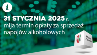Zielonka - sprzedaż alkoholu – oświadczenie i opłata tylko do 31 stycznia