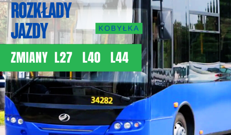 Kobyłka - zmiany w rozkładach jazdy od 3 lutego