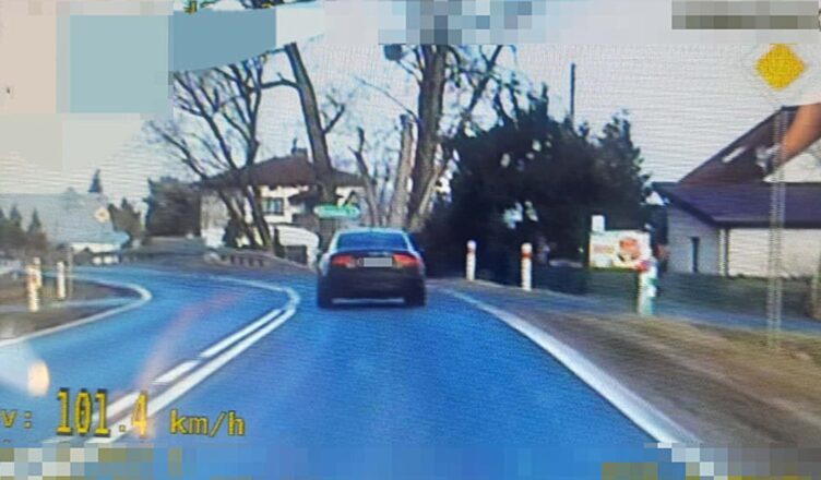 101 km/h w obszarze zabudowanym