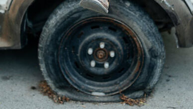 Złapał "gumę"... Może trafić do więzienia na 5 lat