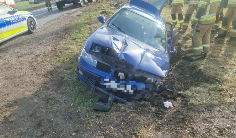 Dwa wypadki drogowe jednego dnia, dwie osoby ranne.