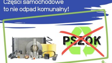 Marki - części samochodowe to nie odpad komunalny!