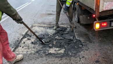 Kobyłka - równanie dróg w styczniu