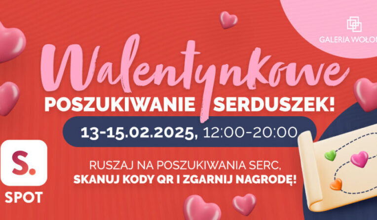 Walentynkowe Poszukiwanie Serduszek w Galerii Wołomin