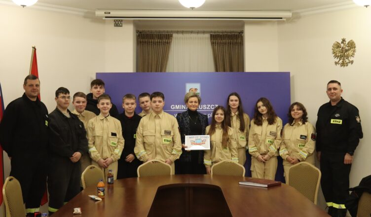 Tłuszcz - Młodzi strażacy w centrum uwagi – inspirujące spotkanie z Burmistrz Beatą Skulimowską