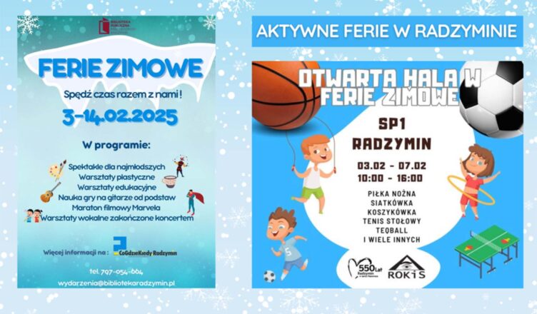 Radzymin - Zimowa oferta aktywności w Radzyminie