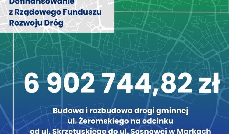 Marki - Strategiczne inwestycje drogowe – kolejne wsparcie finansowe na rozwój infrastruktury