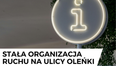 Wołomin - stała organizacja ruchu na ulicy Oleńki
