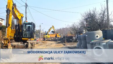 Marki - zamknięcie ulicy Ząbkowskiej