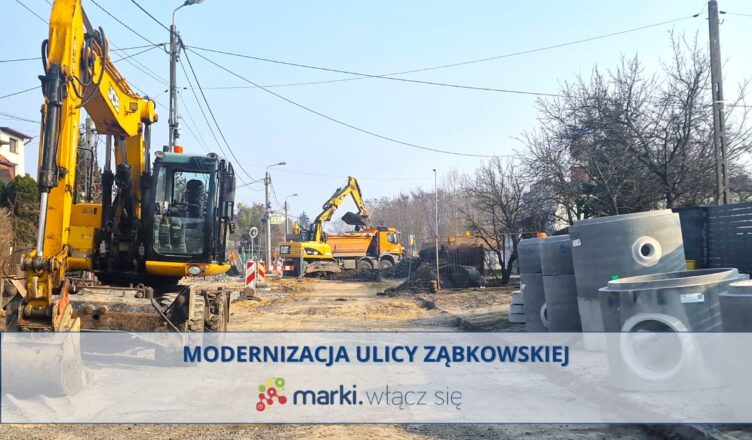 Marki - zamknięcie ulicy Ząbkowskiej