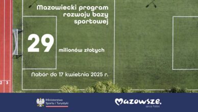 Mazowsze pomoże w budowie obiektów sportowych