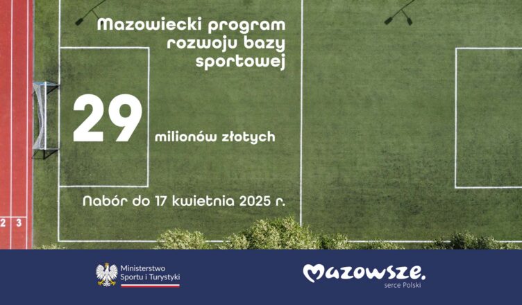Mazowsze pomoże w budowie obiektów sportowych
