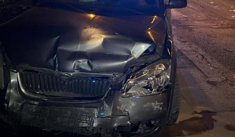 Kolizja na ul. Piłsudskiego w Markach