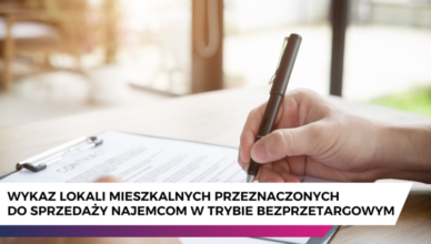 Wołomin - Wykaz lokali mieszkalnych przeznaczonych do sprzedaży w trybie bezprzetargowym na rzecz ich najemców