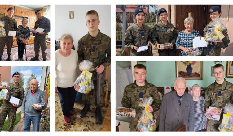 Licealiści z Wołomina z życzeniami dla kombatantów