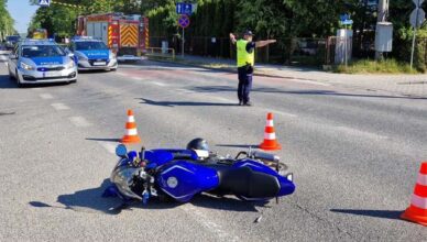 Kolejne groźne zdarzenie z udziałem jednośladu